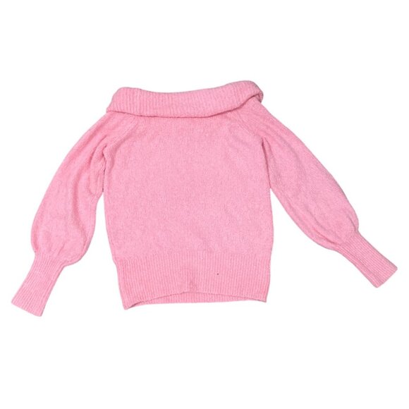 Lilly Pulitzer Mandevilla Baby Pink Barrymore Off-Shoulder Sweater S Stretch Coz - Picture 4 of 6